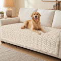 Smiry Non Slip Couch Covers for Dogs, Scratch Resistant Pet Sofa Protector | Machine Washable Soft Fuzzy Thick Furniture Cover for Sofa Loveseat Sectional Large Dogs, Apricot, 43" x 82.7" by Smiry