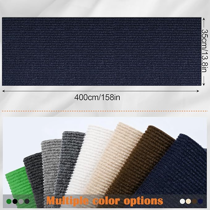 Cat Scratch Furniture Protector - 158" x 13.8" Trimmable Self-Adhesive Cats Claws Scratch Pads, DIY Cat Climbing Couch Protector for Scratch Post Cat Tree Replacement Indoor (Dark Blue) - Image 2