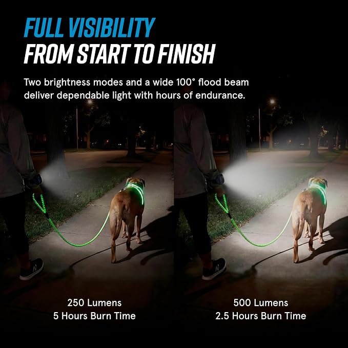 noxgear LightHound Light Up Reflective Dog Harness and Wrist Light, X-Large | 360° Light Up Reflective Dog Harness, 8 Colors & 6 Modes, USB Rechargeable, Adjustable, Rainproof, LED Fiber Optic - Image 4