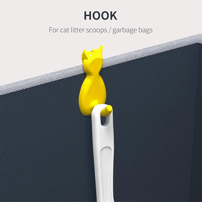 Aokeyee 2PCS Cat Litter Box Enclosure Splash Guard, Gray Waterproof | 27.16x21.65x16.53, Removable PVC Mat with 2 Hooks, Foldable Anti-Leakage Dust Control - Image 5