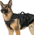 rabbitgoo Escape Proof Dog Harness for X-Large, No Pull with Lift Handle | No Escape, Full Soft Padded, Reflective Adjustable Vest, Leash Clip for Walking Hiking Training, Black, X-Large by rabbitgoo