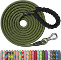 NTR Heavy Duty Large Dog Leash, 30FT Reflective with Swivel Lockable Hook and Comfortable Padded Handle, Puppy Leash for Walking, Hunting, Camping, Backyard for Small Medium and Large Dogs by NTR