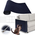 Cat Scratch Furniture Protector - 40" x 17" Trimmable Self-Adhesive Cats Claws Scratch Pads, DIY Cat Climbing Couch Protector for Scratch Post Cat Tree Replacement Indoor (Dark Blue) by Inchoco