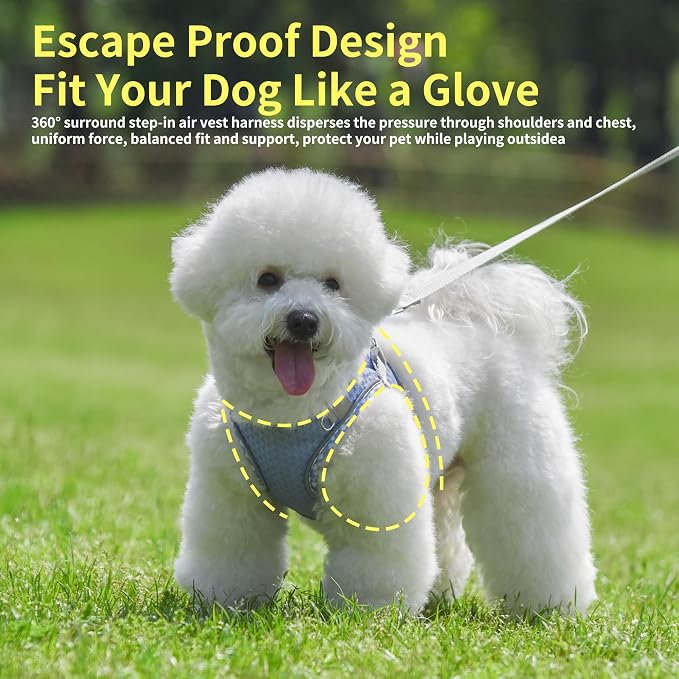 Summer Pet Supply No Pull, Step in Adjustable Dog Padded Harness | Vest Harness for Hot Weather, Escape Proof Ultra Thin Soft Easy to Put on Small Dogs Lavender S - Image 3