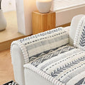 Couch Cover for Dogs, Washable Non-Slip Boho Geometric Pet Sofa Protector, Soft Sofa Slipcovers Cushion Protector for Dogs and Cats. (Light Gray, 27.6" x 27.6" x 1.5"/Armrest or Backrest Cover 1PC) by Unknown