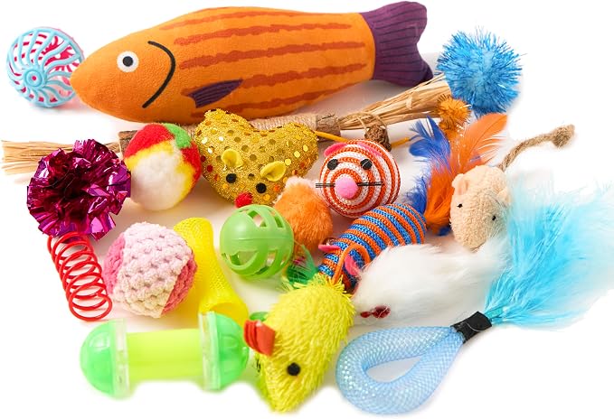 Fashion's Talk Cat Toys Variety Pack for Kitty 20 Pieces - Image 8