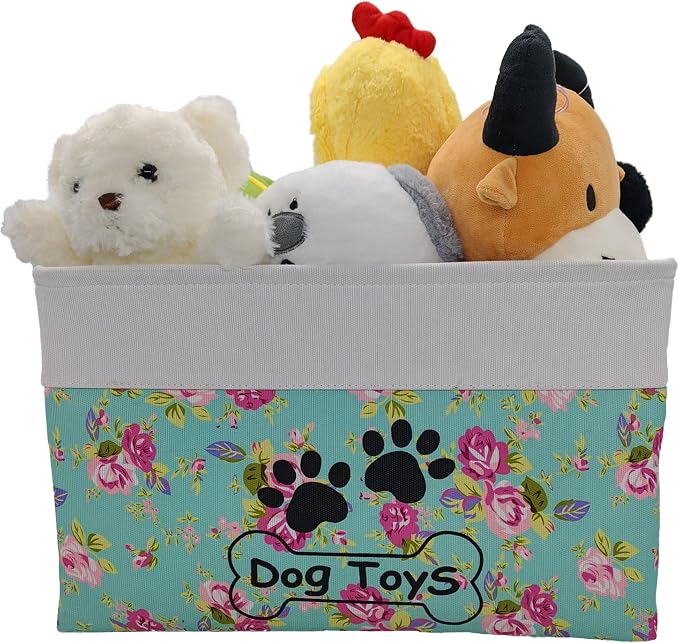 Large Dog Toy Basket Foldable Dog Toy Box Dog Toy Bin for Pet Chew Toys Accessory - Image 4