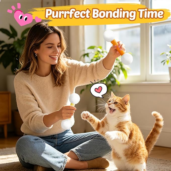 CiyvoLyeen Plush Cotton Swab Catnip Toys for Indoor Cats 6 Pack | Cat Chew Kicker Toys, Boredom Relief, Interactive Play, Soft Durable Plush with Catnip, Funny Gift for Cat Lovers & Kitten - Image 5