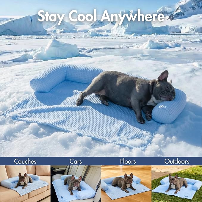Spark Paws Cooling Couch Cover Dog Bed, Furniture Protector Mat | Non-Toxic Washable Pet Cooling Pad for Large, Medium and Small Dogs - Image 7
