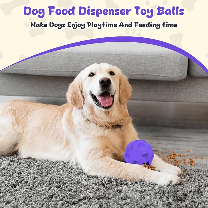 Interactive Dog Puzzle Toys for Boredom, Dog Treat Balls for Large Dogs | Dogs Enrichment Toys to Keep Them Busy, Tough Treat Dispensing Dog Toys, Interactive Dogs Toys for Boredom to Keep Them Busy - Image 6