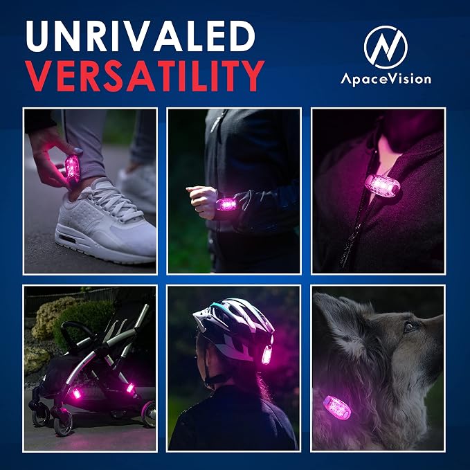 LED Safety Light (2 Pack) - Clip On Strobe/Running Lights for Runners, Dog, Bike, Walking, Boat, Kayak, Stroller and More - High Visibility Accessories for Your Reflective Gear, Bicycle - Image 5
