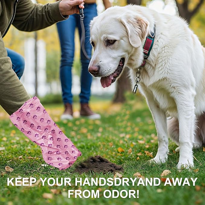 Dog Poop Bags Rolls with Dispenser 150 Count Biodegradable Bags for Dog and Cat Lavender Scented Waste Bag Leak Proof Doggie Poop Bag Doggy Trash Bag Purple - Image 8