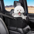 TKYZ Center Console Dog Car Seat for Small Dogs,for Car/SUV/Small Truck | Soft Pillow,Double fixation,Scratch-Resistant Fabric,Pet Booster with Safety Belt,Puppy Car Seat for Small Dogs 0-11 lbs by TKYZ