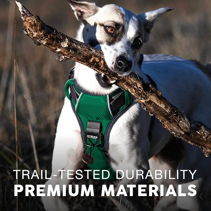 Embark No Pull Dog Harness, Reflective Adjustable Training Vest, No Choke | Adjustable straps fit all dog breeds with sturdy hooks; 360° reflective trim, soft padded Harness Design for All Dogs - Image 5