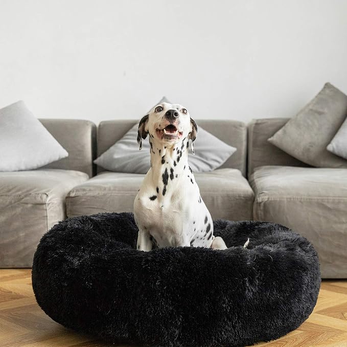 HACHIKITTY Calming Donut Cuddler Dog Bed, Indoor Puppy Beds for Large Dogs, XLarge 36'' - Image 6