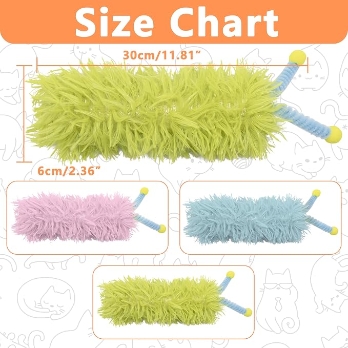 3 Pack Catnip Toys,Soft Cat Pillows Toys with Antennae, Funny cat Toy | Cat toys for indoor cats, Indoor Interactive toy, cat kicker toy, Companion Toys for Cats (Antenna Green Set) - Image 4