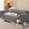 Loiion Cat Scratch Couch Cover Waterproof Sofa Cover 134"x91" Gray | Pet-Friendly Couch Protector, Anti-Scratch & Non Slip Sofa Cover For Cats Dogs Kids, Machine Washable by Loiion