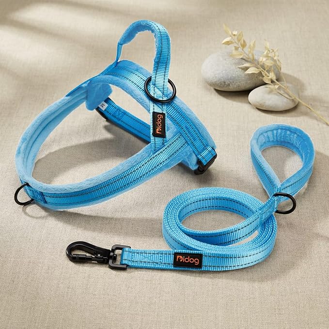 Didog 6FT Reflective Dog Leash for Medium Large Dogs, Slim 3/4" Width, Blue | Soft Padded Handle, Plush Comfort Grip, Tangle-Free, 360°Heavy-Duty Strengthened Clasp for Daily Walks/Training, Night Safety - Image 7