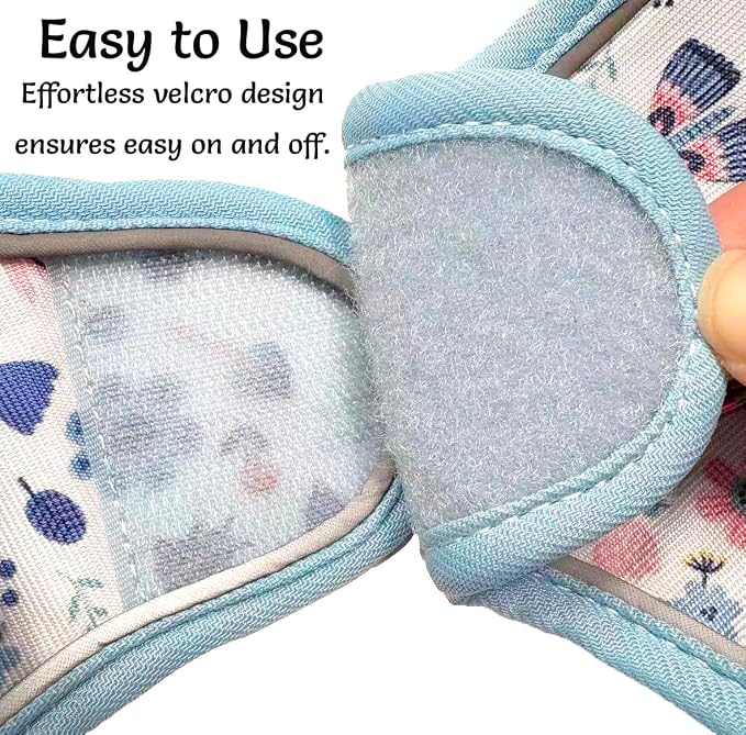 Mihqy Step in Dog Harness and Leash Set, Soft Breathable Mesh, Insect,XXS | Reflective, Adjustable No Pull Harnesses for Small Dogs Puppy and Cats, Lightweight Vest Harnesses, Fashion Floral Design - Image 5