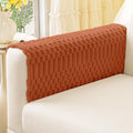 Smiry Waterproof Couch Covers for Dogs Washable, Non Slip Pet Sofa Cover | Plush Scratch Resistant Flannel Furniture Protector for Dogs, Rust, 27.6" x 27.6", 2 Pack by Smiry
