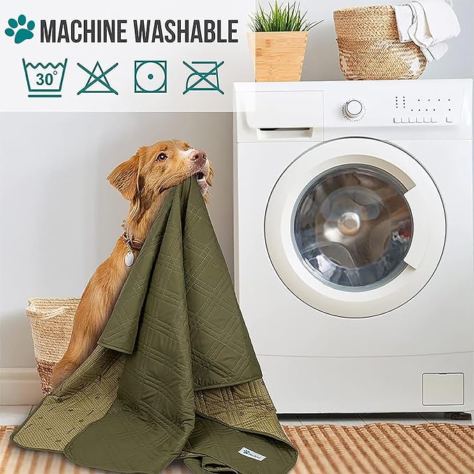 PetAmi Waterproof Couch Cover for Dog Nonslip Bed Sofa Blanket, 30x70 Green | Leakproof Furniture Protector for Pet Cat, Machine Washable Pee Proof Mat for Chair Car Seat, Durable & Anti Slip Backing - Image 8