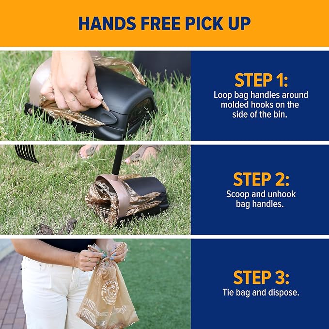 Arm & Hammer Heavy Duty Pet Waste Bags for Swivel Bin & Rake Dog Pooper Scooper,Refill Bags (Packaging May Vary),(Pack of 40) - Image 7