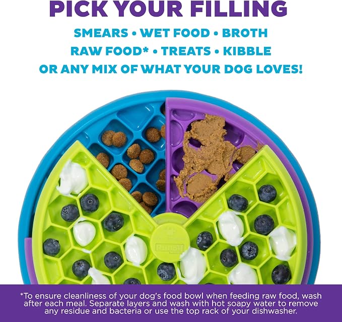 Outward Hound Nina Ottosson Lickin’ Layers 3-in-1 Dog Toy Treat Puzzle, 10" | Level 2 Intermediate, Interactive Slow Feeder, Lick Mat, Puzzle, Holds 2 Cups Food, Non-Slip Base, Enrichment, Dogs & Puppies - Image 6