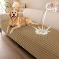 Smiry Waterproof Couch Cover for Dogs, Washable Non Slip Plush Protector | Waterproof Protection, Plush Flannel, Non Slip Backing, Pet Hair & Scratch Protection, Soft Cover (36" x 47") by Smiry