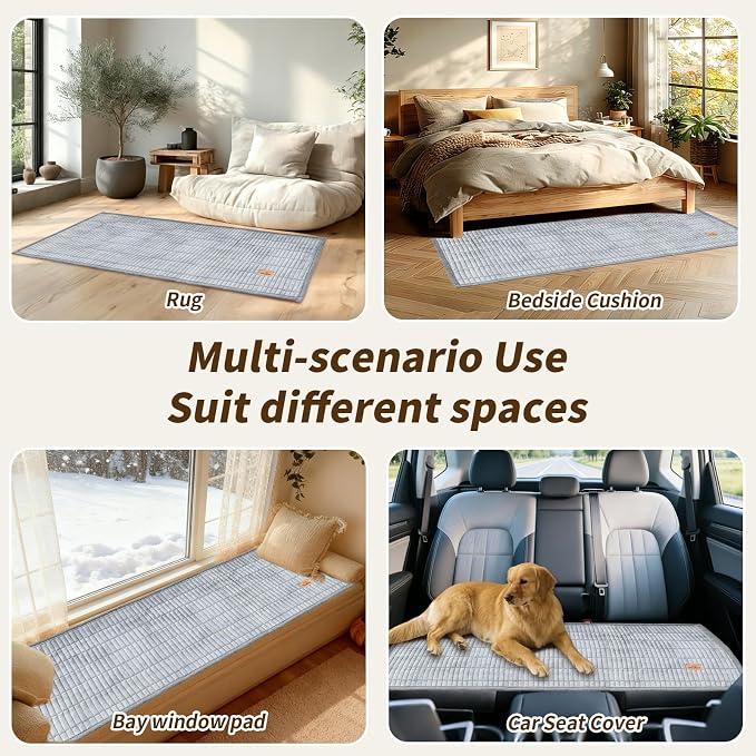 Couch Covers for Dogs, Velvet Dog Couch Cover, Pet Couchs Covers for 3-4 Seater, Couchs Protector for Dogs, Sofa Cover for Pets Washable(1PC, Light Grey, 27.6"×94.5", 3-4 Seater) - Image 7