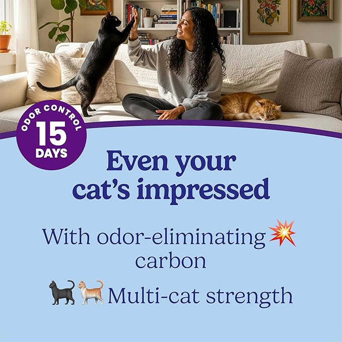 Fresh Step Odor Shield Multi Cat Clumping Cat Litter, 14 lb. | Febreze Freshness, Odor Shield with Ammonia Block Technology, Low Dust, Compatible with Most Automatic Litter Boxes - Image 3