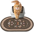Bienbee Cat Litter Mat, 24" x 15" Dense Trapping Mesh for Litter Boxes | Litter Box Mat with PVC Mesh, Waterproof &Urineproof, Non-Slip Grip, Soft On Kitty Paws and Easy to Clean to Protect Floor by Bienbee