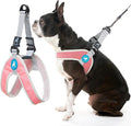 Gooby Simple Step-in III Dog Harness, Pink, Large | Slide-to-fit chest strap; Breathable inner mesh; Scratch-resistant outer; Quick-release buckle; Durable POM leash ring by Gooby