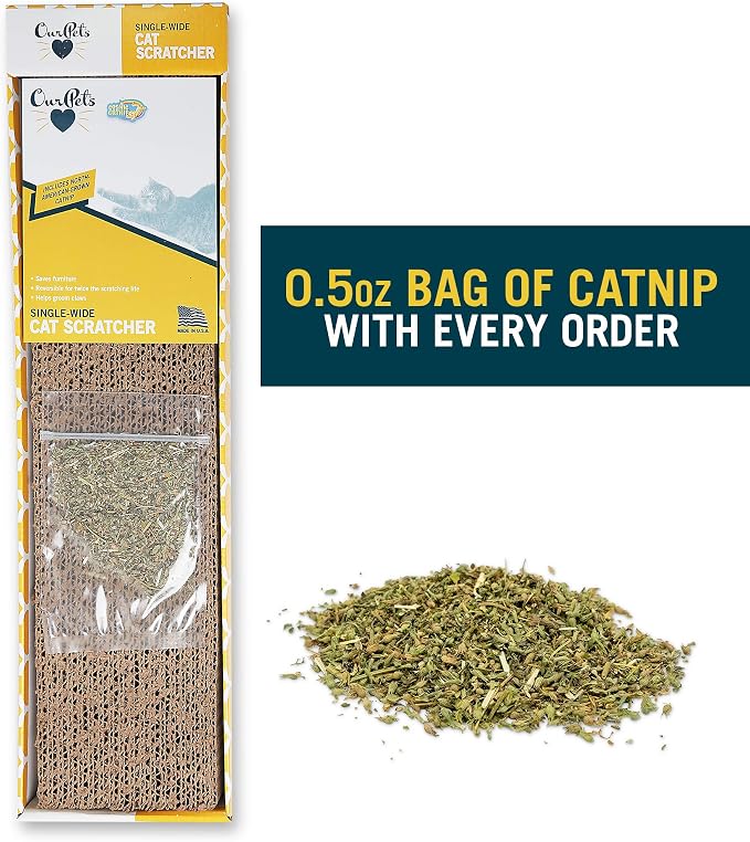 OurPet's Straight and Narrow Single Wide Reversible Cat Scratcher (Pack of 6) - Image 2