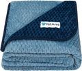 PetAmi Waterproof Dog Blanket, Leakproof Pet Blanket, Twin 60x80 Navy Blue | XL for Large Dogs, Furniture Sofa Couch Cover Protector, Fleece Cat Throw Bed Crate Kennel, Reversible Washable Soft Plush by PetAmi