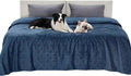 Bedsure Waterproof Bed Cover for Bed and Dogs Quick Drying，82x120IN | Waterproof Blanket Washable for Large Dogs Cal King Bed Cozy, Lightweight Furniture Protector for Pet Cat, Ash Grey by Unknown