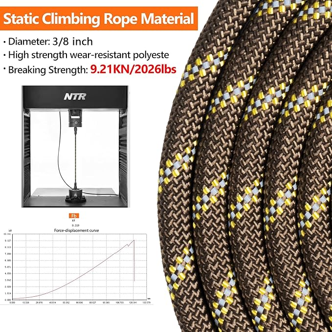 NTR 15FT Training Leash for Dogs, Reflective Nylon Rope with Swivel Lockable Hook and Comfortable Handle, Suitable for Small to Large Dogs, Brown - Image 2