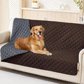 Smiry Waterproof Reversible Pet Couch Covers for Dogs | Pet Friendly, Soft Fabric, Washable Sofa Furniture Protector for Dogs Cat Kids, Checkered (68"x82", Chocolate/Dark Grey) by Smiry