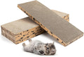 Mini Cat Scratching Board 4pcs Brown Cardboard Cat Scratcher Scratch Pad for Indoor Cats by Unknown