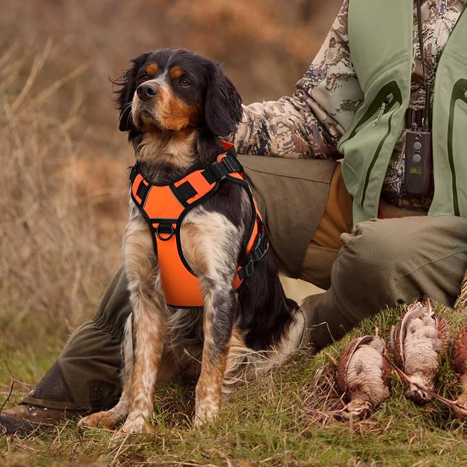 WINGOIN Orange Tactical Dog Harness for Large Dogs,No Pull Dog Harnesses | Heavy Duty with Handle,Adjustable Reflective,Military K9 Style,xl Size Pet Vest,for Husky Doberman,for Walking Hiking - Image 6