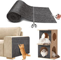 SEPAZON Cat Scratching Carpet Mat, Self-Adhesive Couch Furniture Protector | 78.7x15.8In Thickened, Cat Scratch Post/Tree Covered Pad Replacement, Shield for DIY Shelf Steps Couch Corner Wall, Darkgrey by SEPAZON