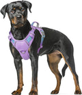 BARKBAY No Pull Dog Harness Large Reflective Dog Harness with Front Clip and Easy Control Handle for Walking Training Running with ID tag Pocket(Lavender Sky,XL) by BARKBAY