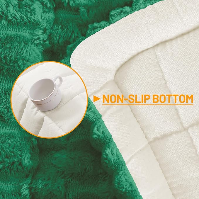 Smiry Non Slip Couch Covers for Dogs, Scratch Resistant Pet Sofa Protector | Machine Washable Soft Fuzzy Thick Furniture Cover for Sofa Loveseat Sectional Large Dogs, Emerald Green, 27.6" x 47" - Image 11