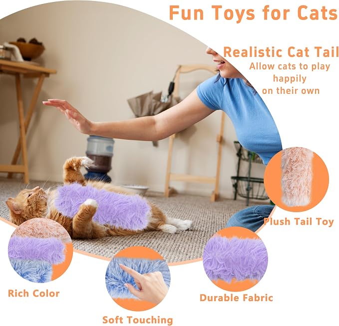 3 Pack Catnip Toys,Soft and Durable Cat Pillows Toys, Funny cat Toy | Rich Color Catnip toy, Cat toys for indoor cats, Indoor Interactive toy, cat kicker toy, Companion Toys for Cats (Purple Set) - Image 3