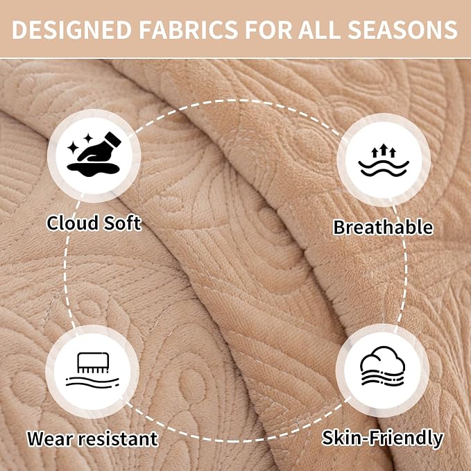 Couch Covers for Sofa, Flower Couch Cover for Dogs, Bohemia Sofa Covers Washable, Anti Slip Furniture Protector Covers for Armrest(1pc, Khaki, 27.6"x 27.6") - Image 2