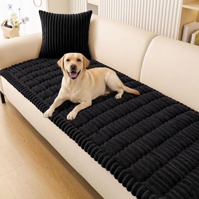 Smiry Couch Cover for Dogs, Non Slip Washable Sofa Protector for Pets | Soft Furniture Cover for Leather & Fabric Couches, Cozy Protect Against Fur, Dirt & Messes, Pet Friendly, 20"x24", 2PCS by Smiry