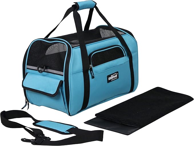 EliteField Soft-Sided Pet Carrier for Cats & Small Dogs (3-Year Warranty) | Airline Approved, Removable Bed & Cover, Built-In Leash, Luggage Sleeve, Seat Belt Loop, Waterproof, Durable, Foldable - Image 4