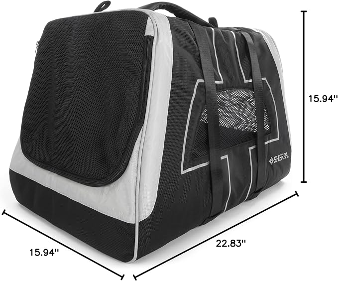 Sherpa Forma Frame Crash-Tested Travel Pet Carrier - Black, Extra Large - Image 14