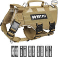 WINSEE Tactical Molle Vest Mesh Dog Harness with 10 Removale Pet Patches | Breathable Service Dog harness with Double Soft Padded Handle for Small Dog, Reflective Military Pet Vest for Walk Hiking by WINSEE
