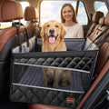 MIXJOY Dog Car Seat for Large Medium Dogs - with Dog Bed Inside, Back Seat Extender for Pets, Waterproof Pet Carseat for Medium Sized Pet, Hammock for Pet, with Storage Pocket by MIXJOY