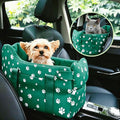 Small Dog Car Seat for Center Console, Wilderness Green | Cullaby Small Dog Car Seat for Center Console, by HANMEIANINC